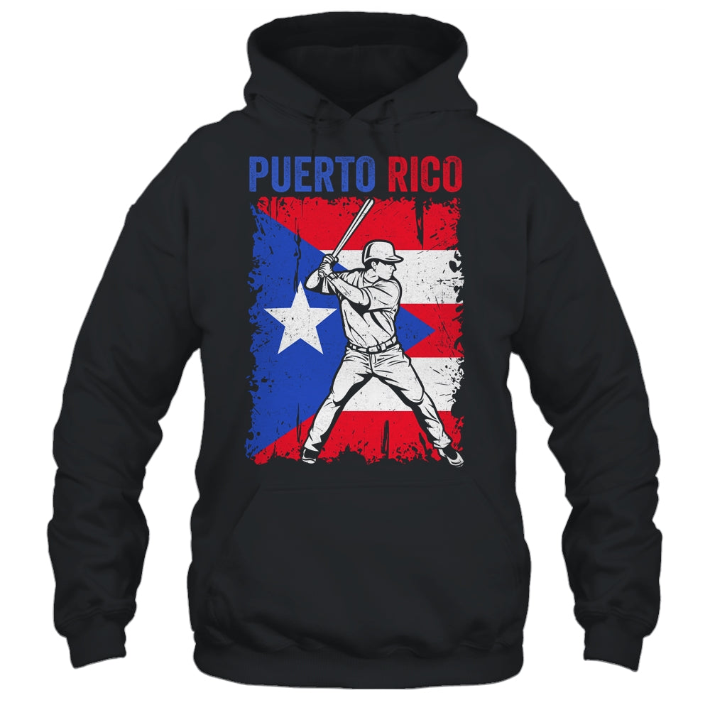 Puerto Rico Baseball Player Flag Famous Island Game Shirt & Hoodie | siriusteestore