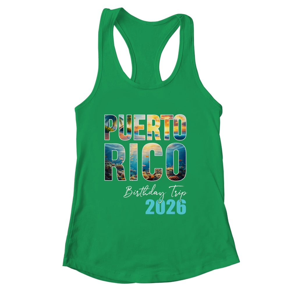 Puerto Rico Birthday Trip 2026 Vacation Party Crew Cruise Shirt & Tank Top | siriusteestore