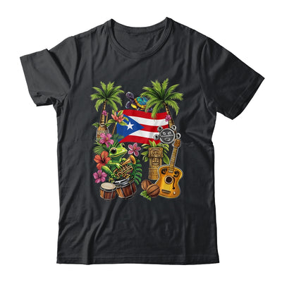 Puerto Rico Boricua Coqui Frog Taino Sun Puerto Rican Flag Shirt & Hoodie | siriusteestore