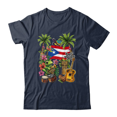 Puerto Rico Boricua Coqui Frog Taino Sun Puerto Rican Flag Shirt & Hoodie | siriusteestore