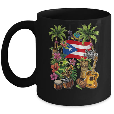 Puerto Rico Boricua Coqui Frog Taino Sun Puerto Rican Flag Mug | siriusteestore