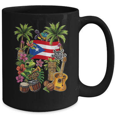 Puerto Rico Boricua Coqui Frog Taino Sun Puerto Rican Flag Mug | siriusteestore