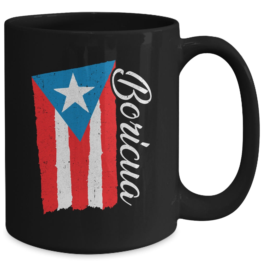 Puerto Rico Boricua Vintage Puerto Rican Flag Retro Mug | siriusteestore
