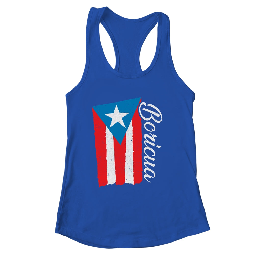 Puerto Rico Boricua Vintage Puerto Rican Flag Retro Shirt & Tank Top | siriusteestore