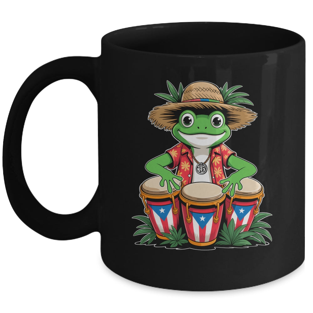 Puerto Rico Coqui Frog Boricua Puerto Rican Flag Taino Mug | siriusteestore