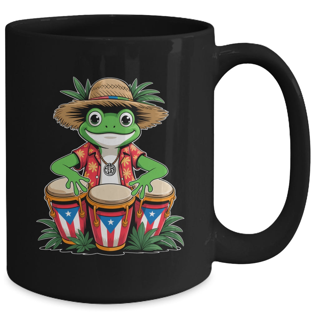 Puerto Rico Coqui Frog Boricua Puerto Rican Flag Taino Mug | siriusteestore