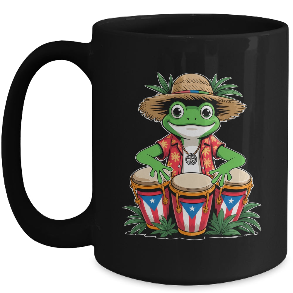 Puerto Rico Coqui Frog Boricua Puerto Rican Flag Taino Mug | siriusteestore