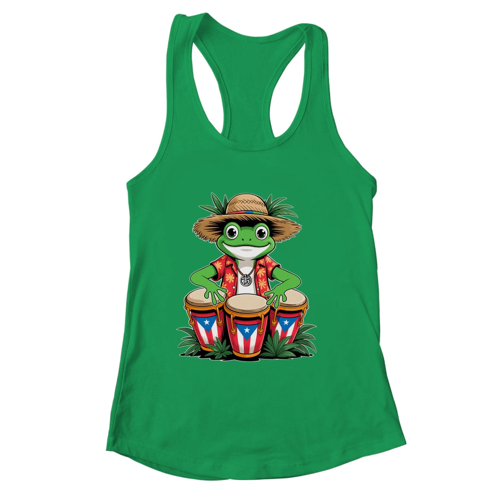 Puerto Rico Coqui Frog Boricua Puerto Rican Flag Taino Shirt & Tank Top | siriusteestore