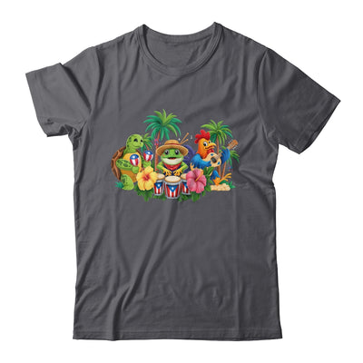 Puerto Rico Coqui Frog Boricua Rooster Puerto Rican Flag Shirt & Tank Top | siriusteestore