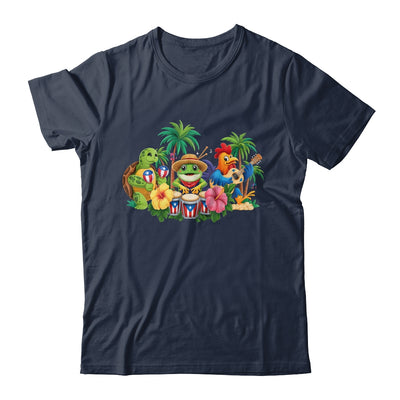 Puerto Rico Coqui Frog Boricua Rooster Puerto Rican Flag Shirt & Tank Top | siriusteestore