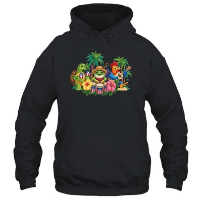 Puerto Rico Coqui Frog Boricua Rooster Puerto Rican Flag Shirt & Tank Top | siriusteestore