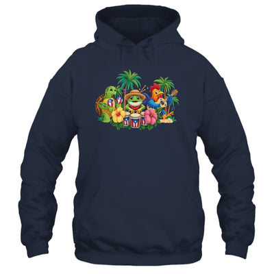 Puerto Rico Coqui Frog Boricua Rooster Puerto Rican Flag Shirt & Tank Top | siriusteestore