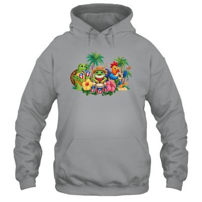 Puerto Rico Coqui Frog Boricua Rooster Puerto Rican Flag Shirt & Tank Top | siriusteestore