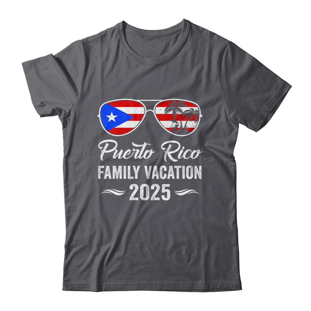 Puerto Rico Family Vacation 2025 Beach Summer Trip Glasses Shirt & Tank Top | siriusteestore
