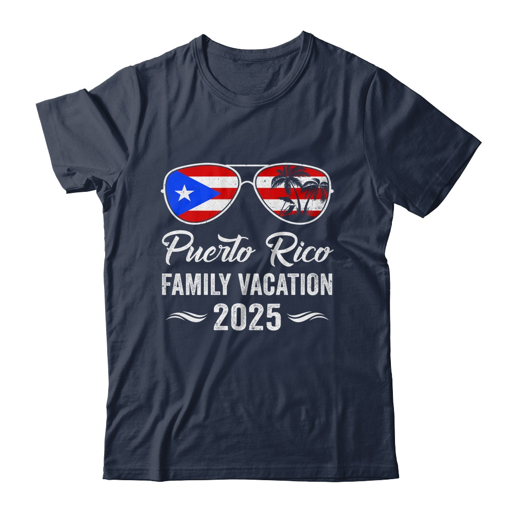 Puerto Rico Family Vacation 2025 Beach Summer Trip Glasses Shirt & Tank Top | siriusteestore