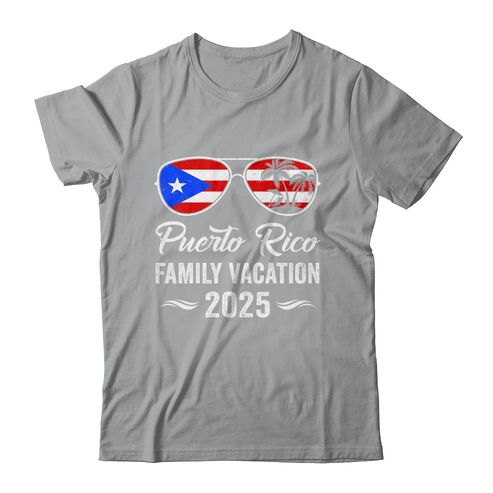 Puerto Rico Family Vacation 2025 Beach Summer Trip Glasses Shirt & Tank Top | siriusteestore