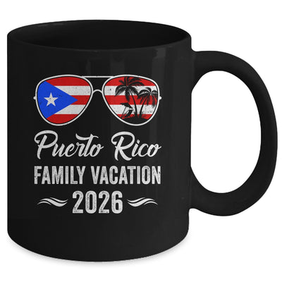 Puerto Rico Family Vacation 2026 Beach Summer Trip Glasses Mug | siriusteestore