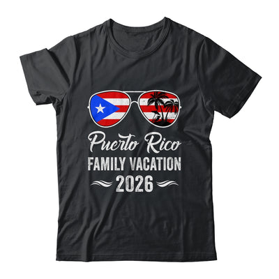 Puerto Rico Family Vacation 2026 Beach Summer Trip Glasses Shirt & Tank Top | siriusteestore