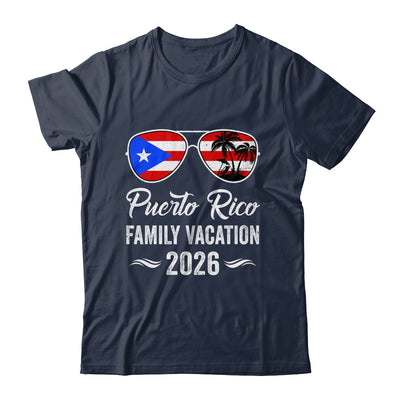 Puerto Rico Family Vacation 2026 Beach Summer Trip Glasses Shirt & Tank Top | siriusteestore