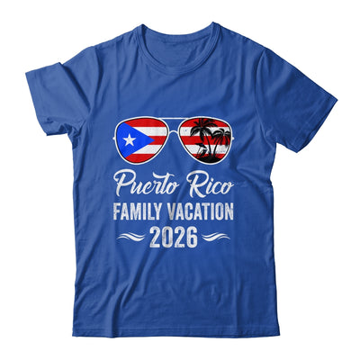 Puerto Rico Family Vacation 2026 Beach Summer Trip Glasses Shirt & Tank Top | siriusteestore