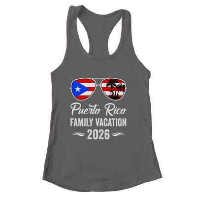 Puerto Rico Family Vacation 2026 Beach Summer Trip Glasses Shirt & Tank Top | siriusteestore