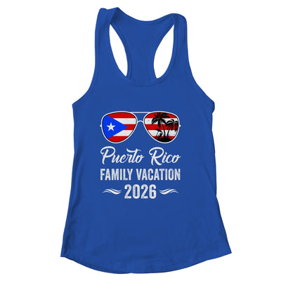 Puerto Rico Family Vacation 2026 Beach Summer Trip Glasses Shirt & Tank Top | siriusteestore