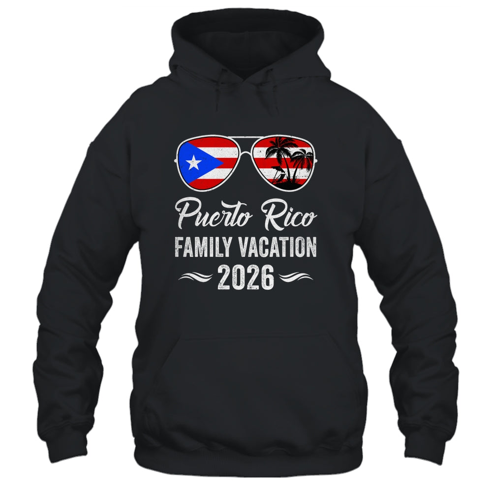 Puerto Rico Family Vacation 2026 Beach Summer Trip Glasses Shirt & Tank Top | siriusteestore