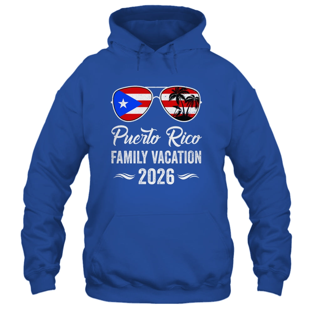 Puerto Rico Family Vacation 2026 Beach Summer Trip Glasses Shirt & Tank Top | siriusteestore