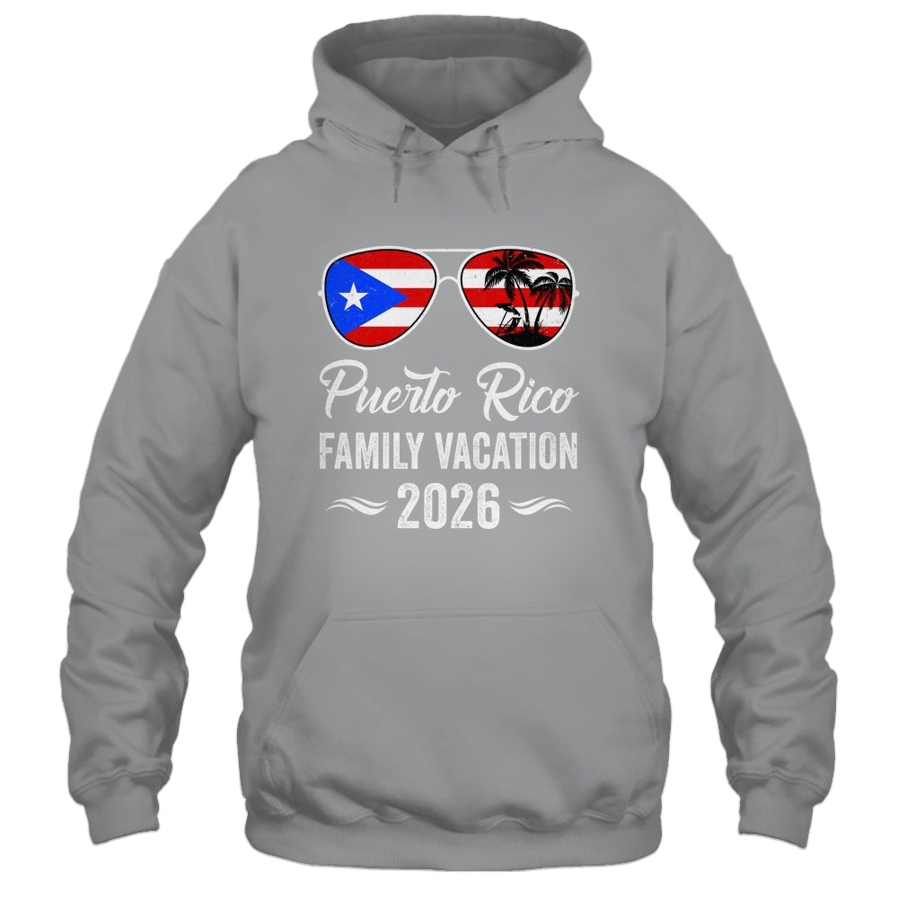 Puerto Rico Family Vacation 2026 Beach Summer Trip Glasses Shirt & Tank Top | siriusteestore