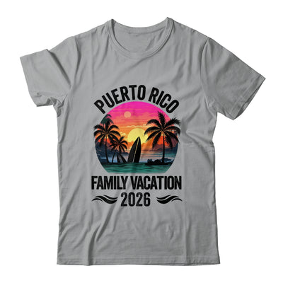 Puerto Rico Family Vacation 2026 Matching Outfits Beach Summer Shirt & Tank Top | siriusteestore