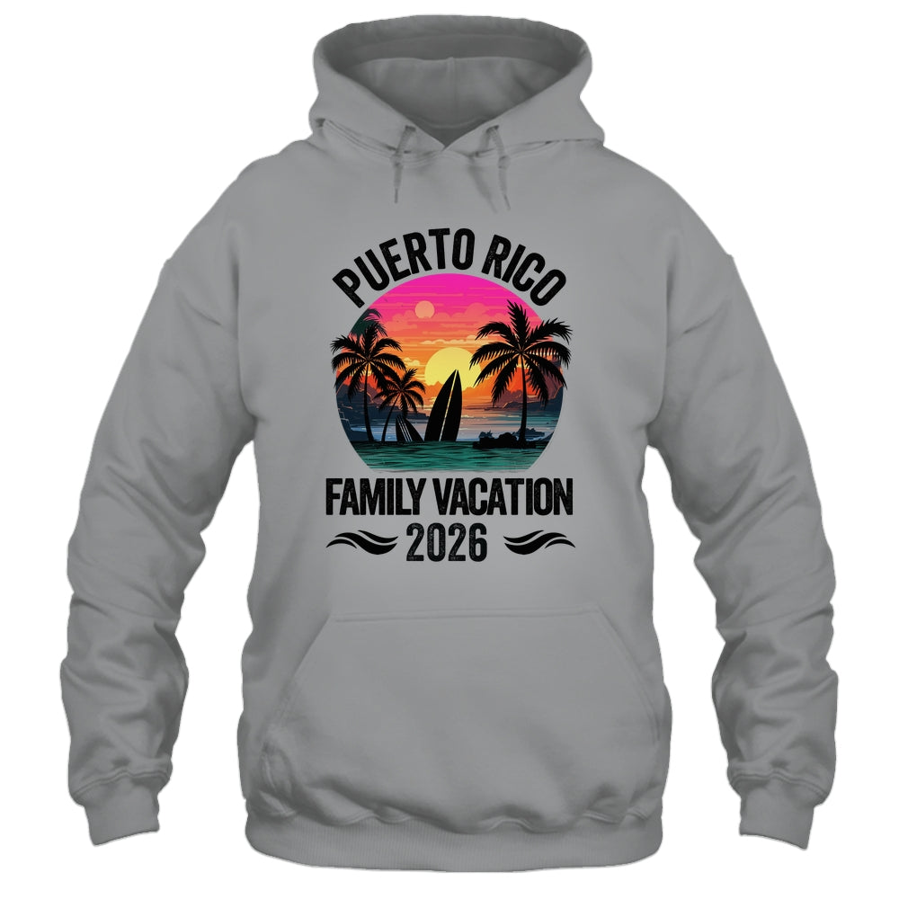 Puerto Rico Family Vacation 2026 Matching Outfits Beach Summer Shirt & Tank Top | siriusteestore