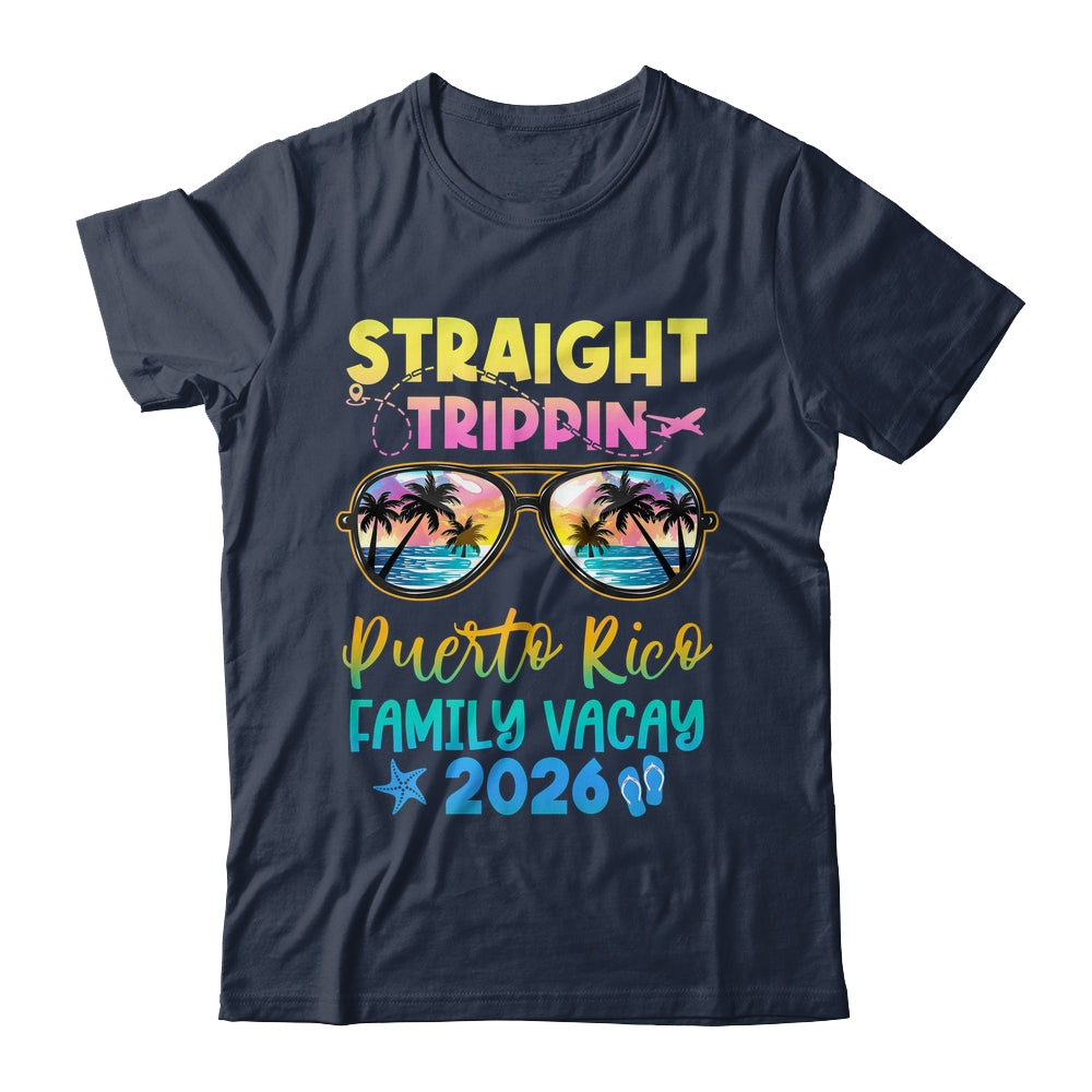 Puerto Rico Family Vacay Vacation 2026 Straight Trippin Shirt & Tank Top | siriusteestore