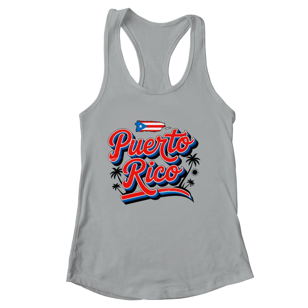 Puerto Rico Flag Boricua Puerto Rican Hispanic Heritage Shirt & Tank Top | siriusteestore