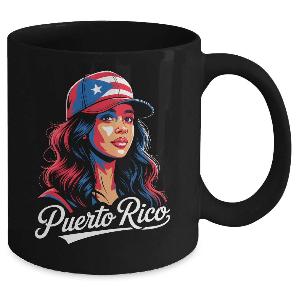 Puerto Rico Flag Boricua Puerto Rican Women Heritage Graphic Mug | siriusteestore