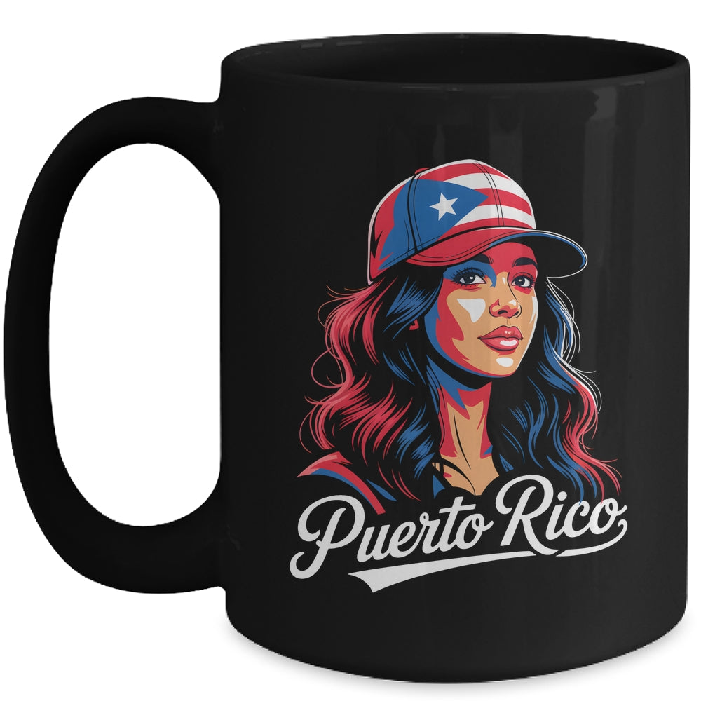 Puerto Rico Flag Boricua Puerto Rican Women Heritage Graphic Mug | siriusteestore