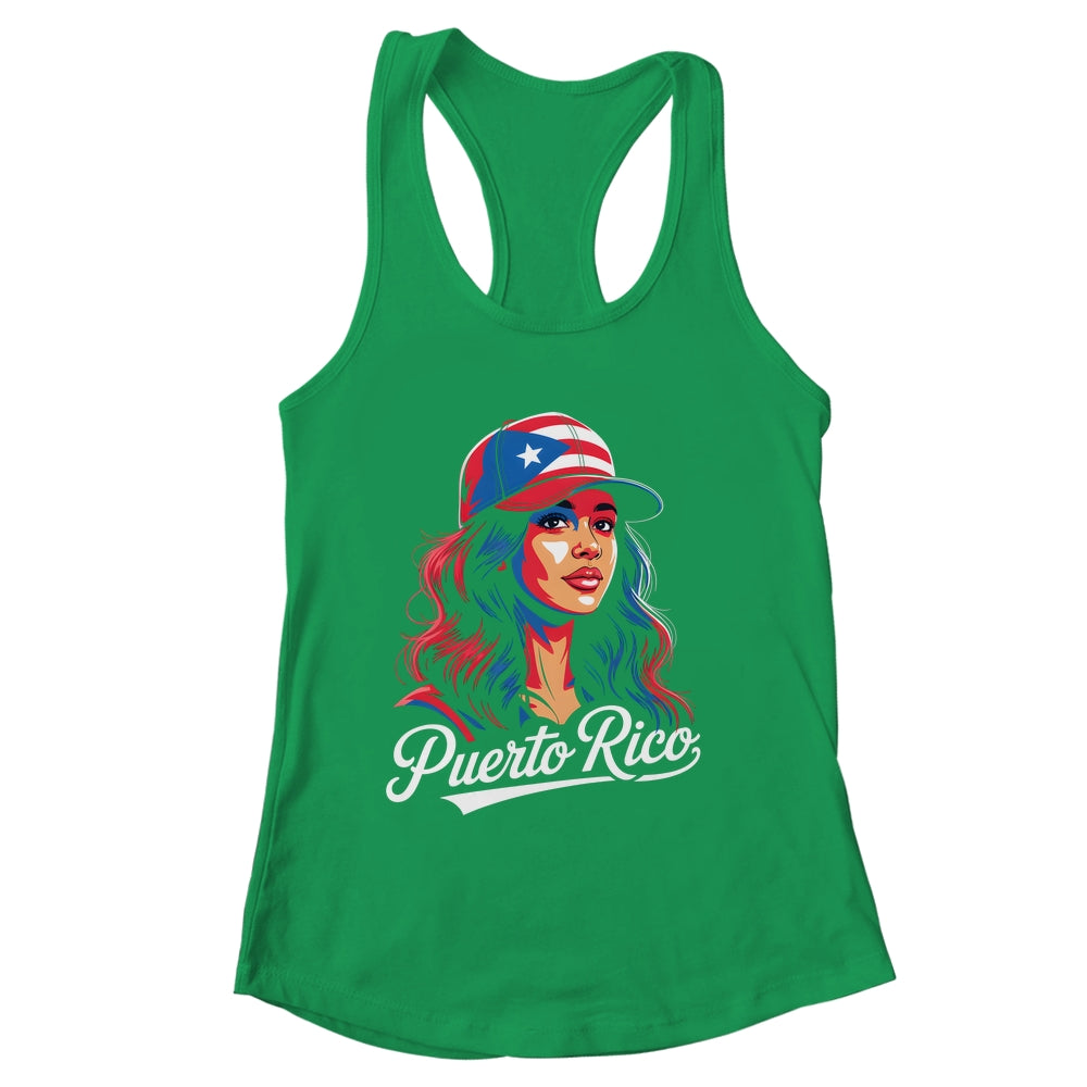 Puerto Rico Flag Boricua Puerto Rican Women Heritage Graphic Shirt & Tank Top | siriusteestore