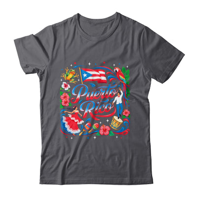 Puerto Rico Flag Floral Boricua Hispanic Heritage Men Women Shirt & Tank Top | siriusteestore
