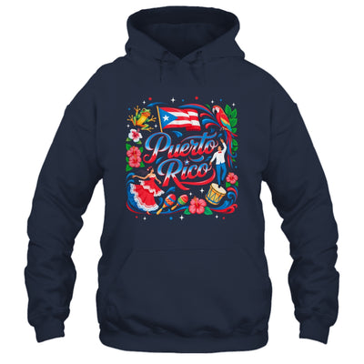 Puerto Rico Flag Floral Boricua Hispanic Heritage Men Women Shirt & Tank Top | siriusteestore