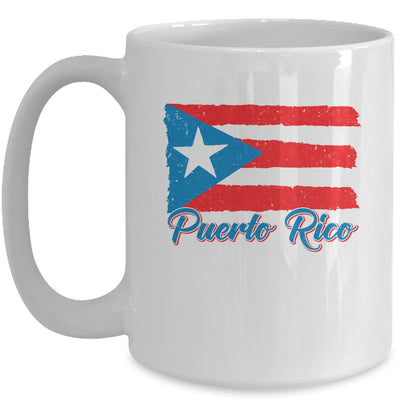 Puerto Rico Flag Hispanic Heritage Month Boricua Rican Retro Mug | siriusteestore
