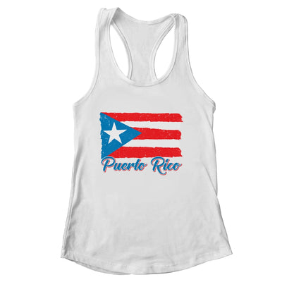 Puerto Rico Flag Hispanic Heritage Month Boricua Rican Retro Shirt & Tank Top | siriusteestore