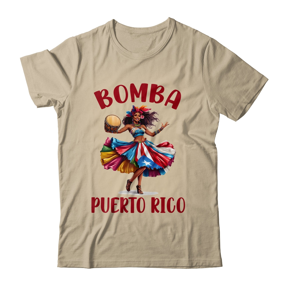 Puerto Rico Flag Hispanic Heritage Month Women Bomba Dancer Shirt & Tank Top | siriusteestore