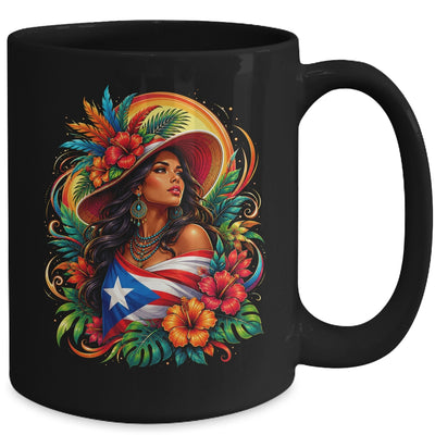 Puerto Rico Flag Pride Girl Women Heritage Cultural Tropical Mug | siriusteestore