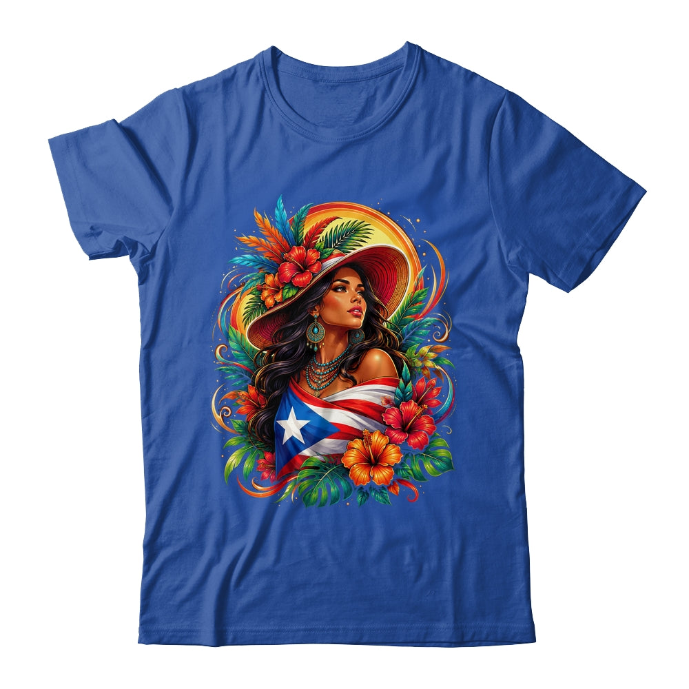 Puerto Rico Flag Pride Girl Women Heritage Cultural Tropical Shirt & Tank Top | siriusteestore