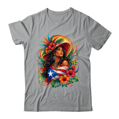 Puerto Rico Flag Pride Girl Women Heritage Cultural Tropical Shirt & Tank Top | siriusteestore