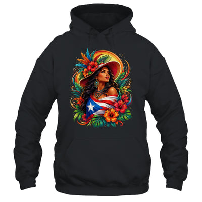 Puerto Rico Flag Pride Girl Women Heritage Cultural Tropical Shirt & Tank Top | siriusteestore