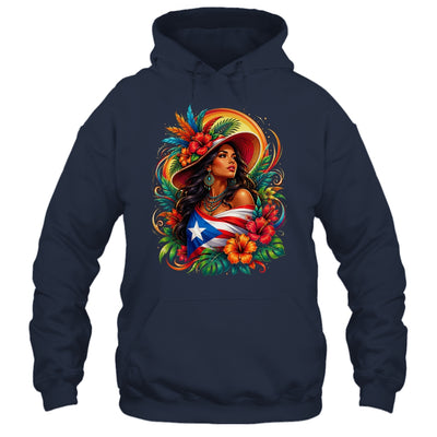 Puerto Rico Flag Pride Girl Women Heritage Cultural Tropical Shirt & Tank Top | siriusteestore