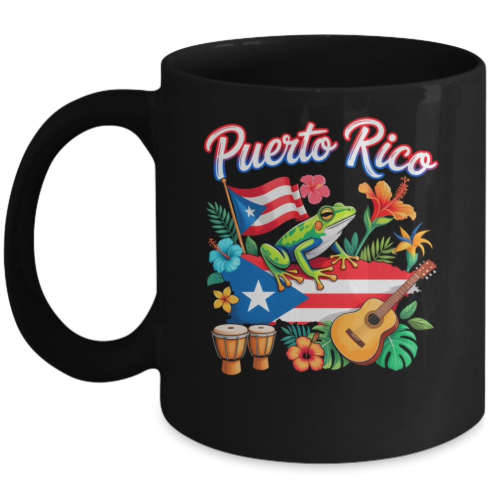 Puerto Rico Flag Retro Hispanic Heritage Month Boricua Rican Mug | siriusteestore