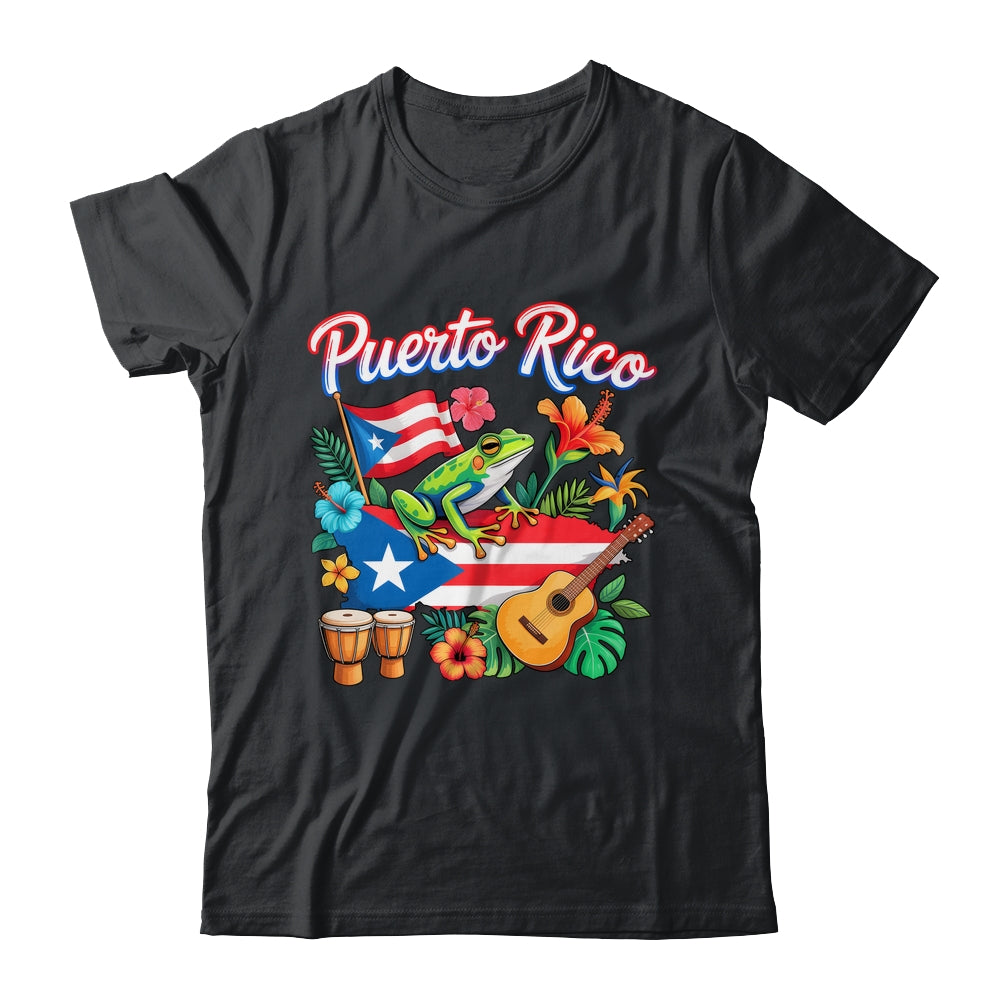 Puerto Rico Flag Retro Hispanic Heritage Month Boricua Rican Shirt & Tank Top | siriusteestore