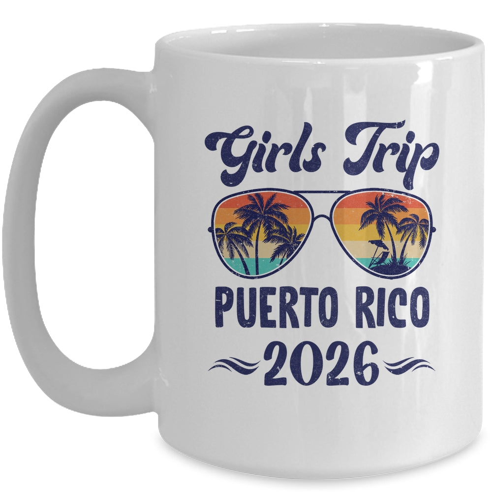 Puerto Rico Girls Trip Beach Vacation 2026 Matching Group Mug | siriusteestore