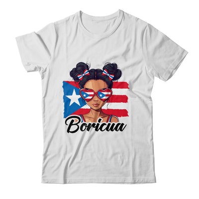 Puerto Rico Hispanic Heritage Messy Bun Puerto Rican Girls Shirt & Tank Top | siriusteestore